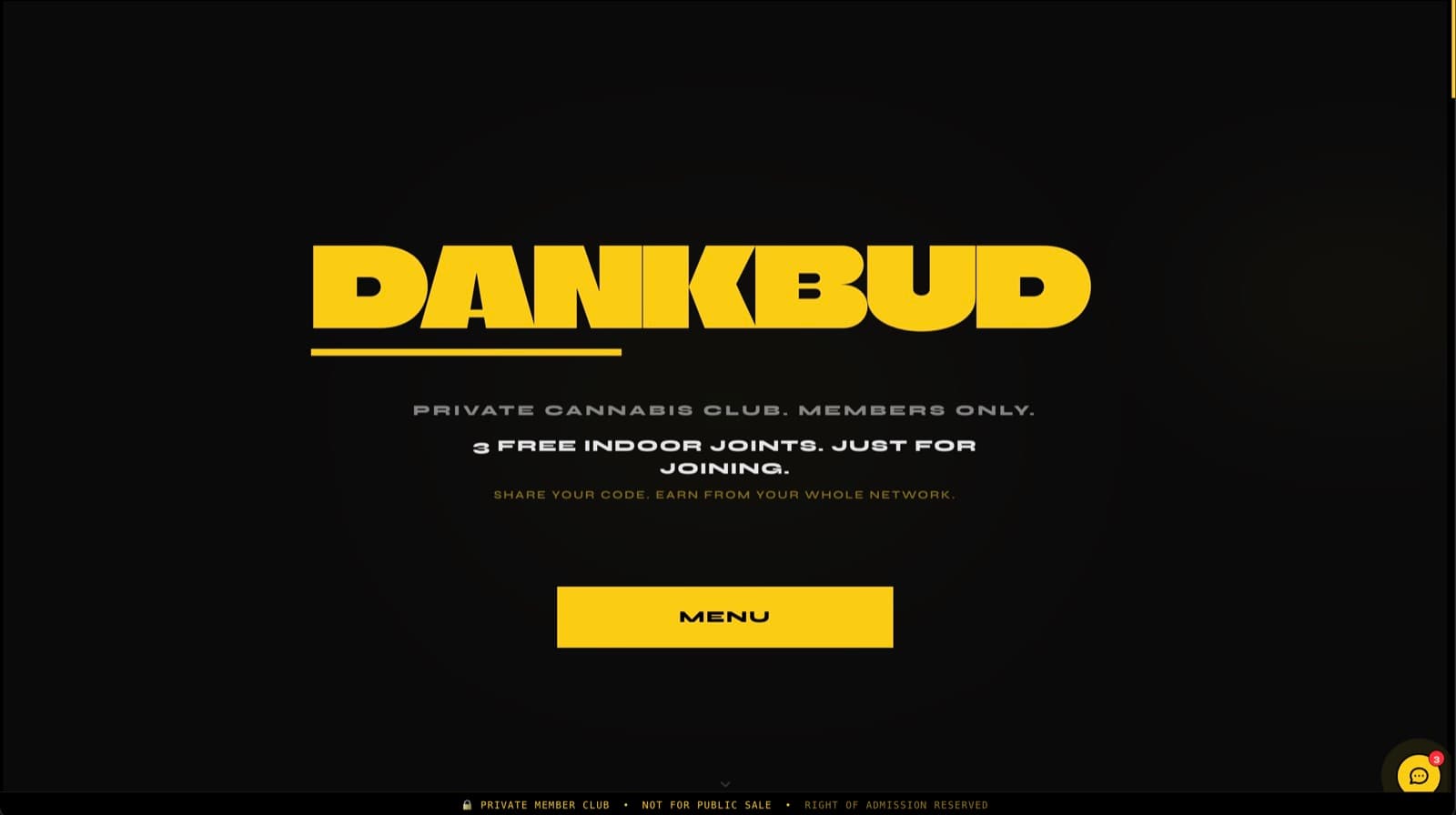 dankbud landing — members-only private cannabis club