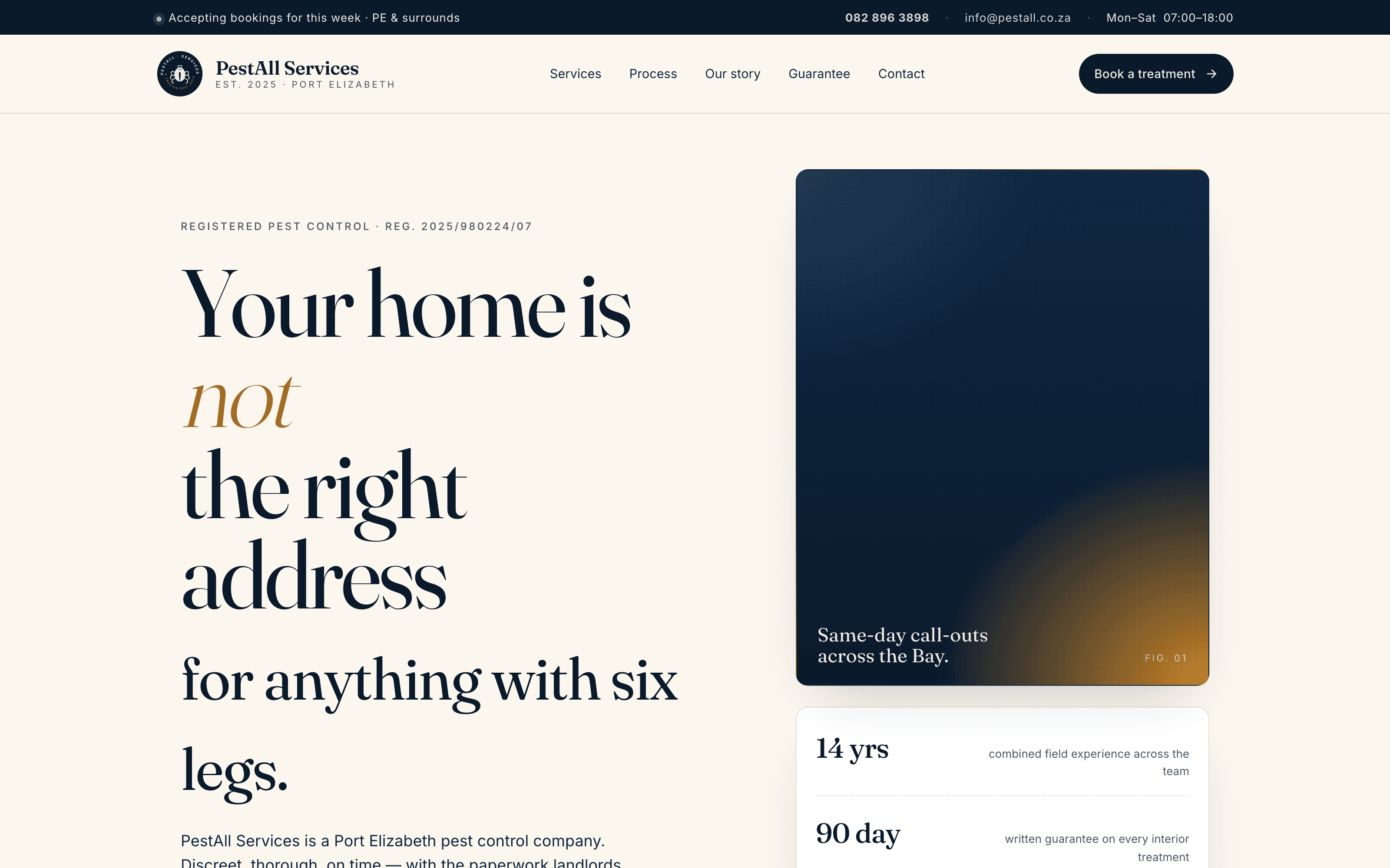 Mockup 1 — clinical trust direction